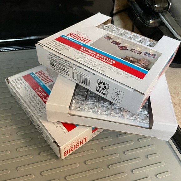 Battery Operated Clear Clip Lights Strand, NWT - Picture 5 of 5